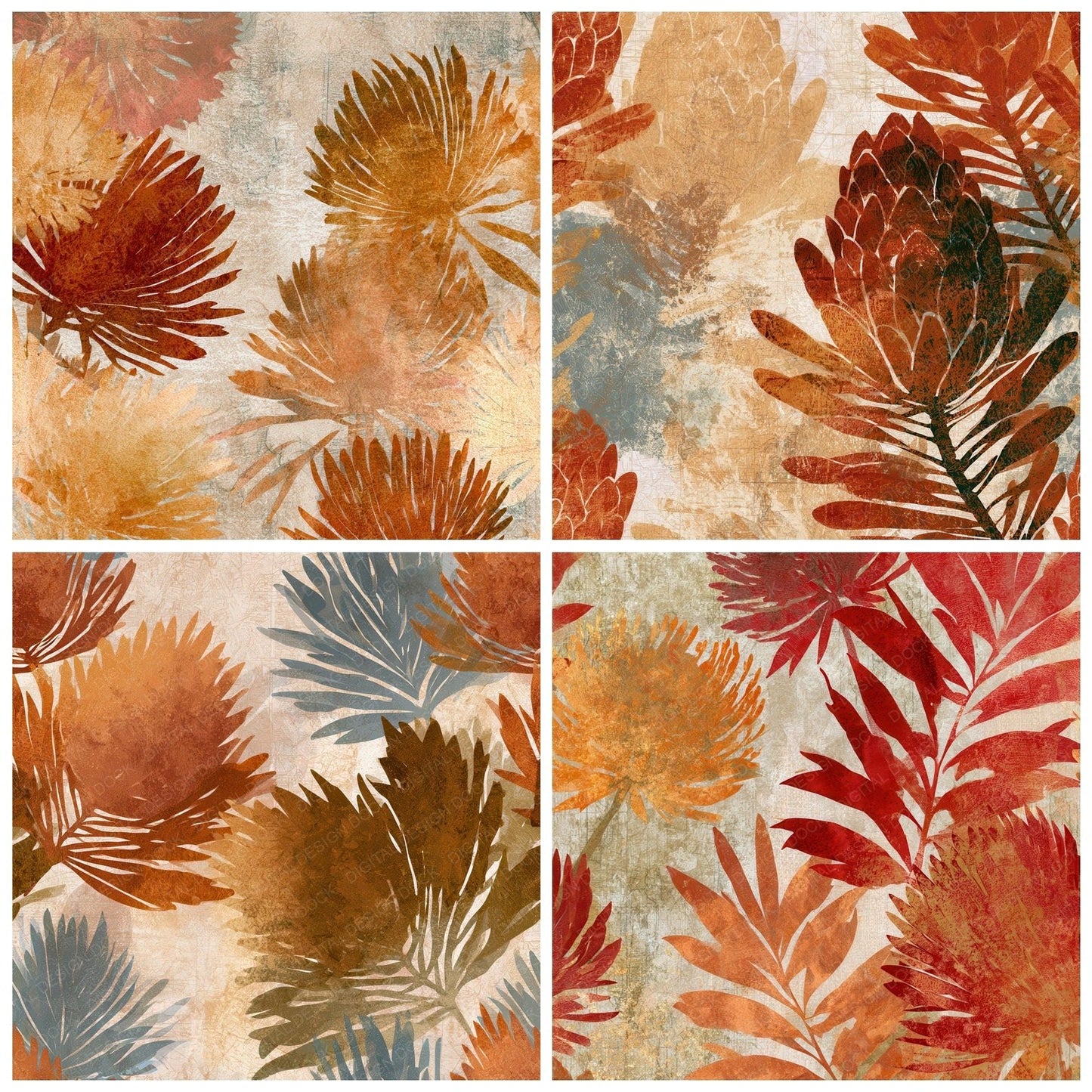 Infrared Banksia Rust Oat Digital Paper Pack (DDD012756)