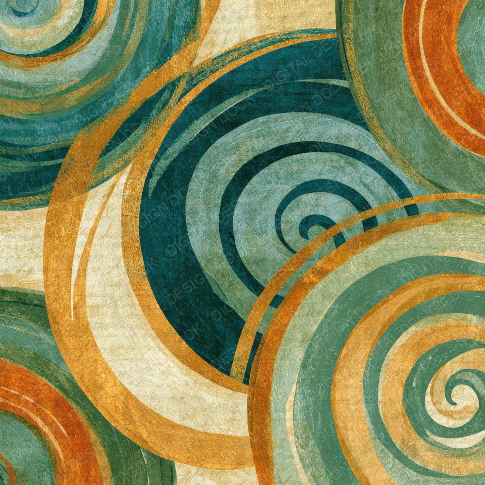 Egg Tempera Spiral Adobe Sage Digital Paper Pack (DDD012765)