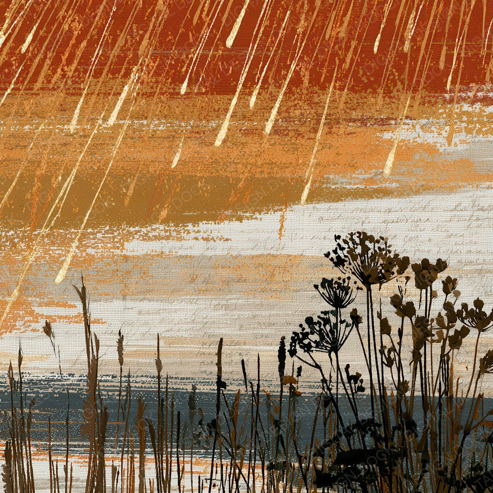 Embroidery Meteor Shower Terracotta Digital Paper Pack (DDD012766)