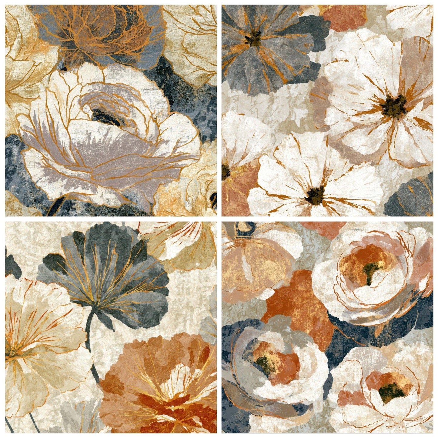Lithograph Ranunculus Bone Stone Taupe Digital Paper Pack (DDD012770)