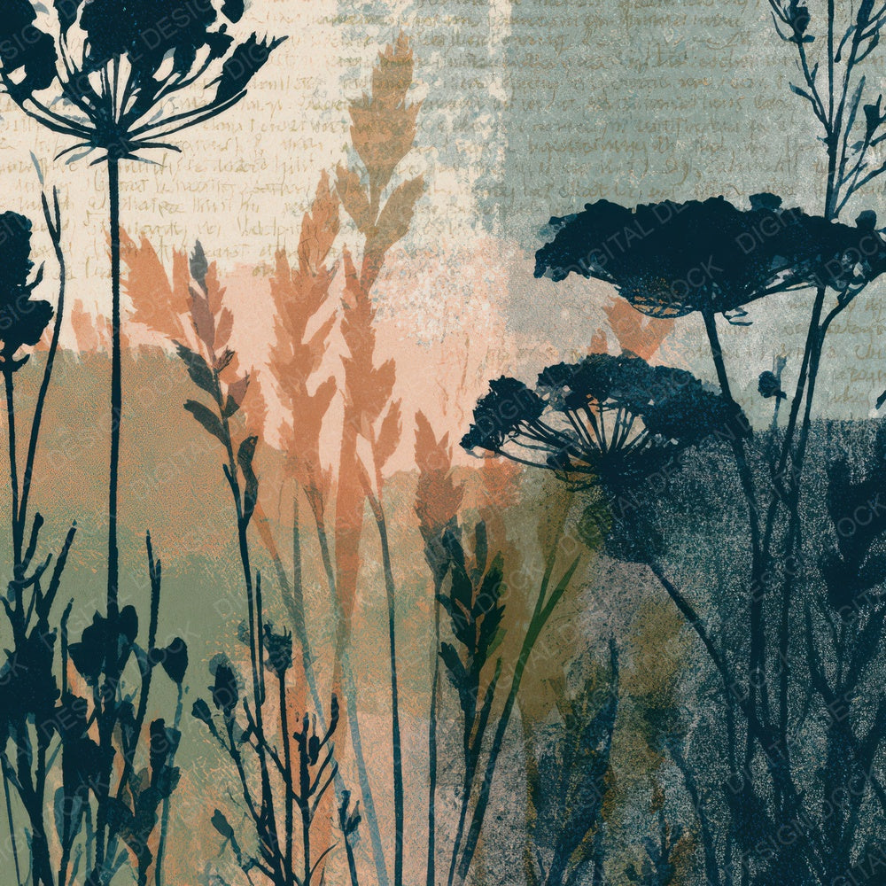 Risograph Meadow Sage Adobe Digital Paper Pack (DDD012774)