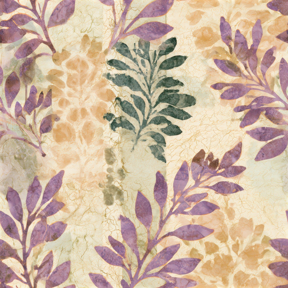 Batik Lavender Sage Primrose Seamless Digital Paper Pack (DDD012787)