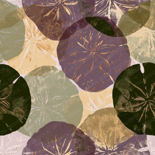Screenprint Sand Dollar Lilac Sage Digital Paper Pack (DDD012795)