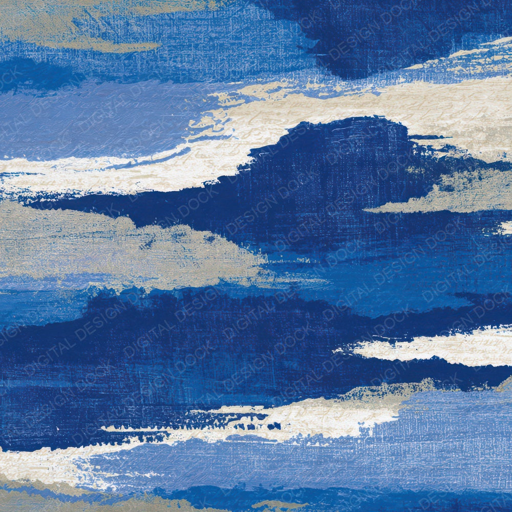 Woodcut Gradient Indigo Ivory Digital Paper Pack (DDD012801)