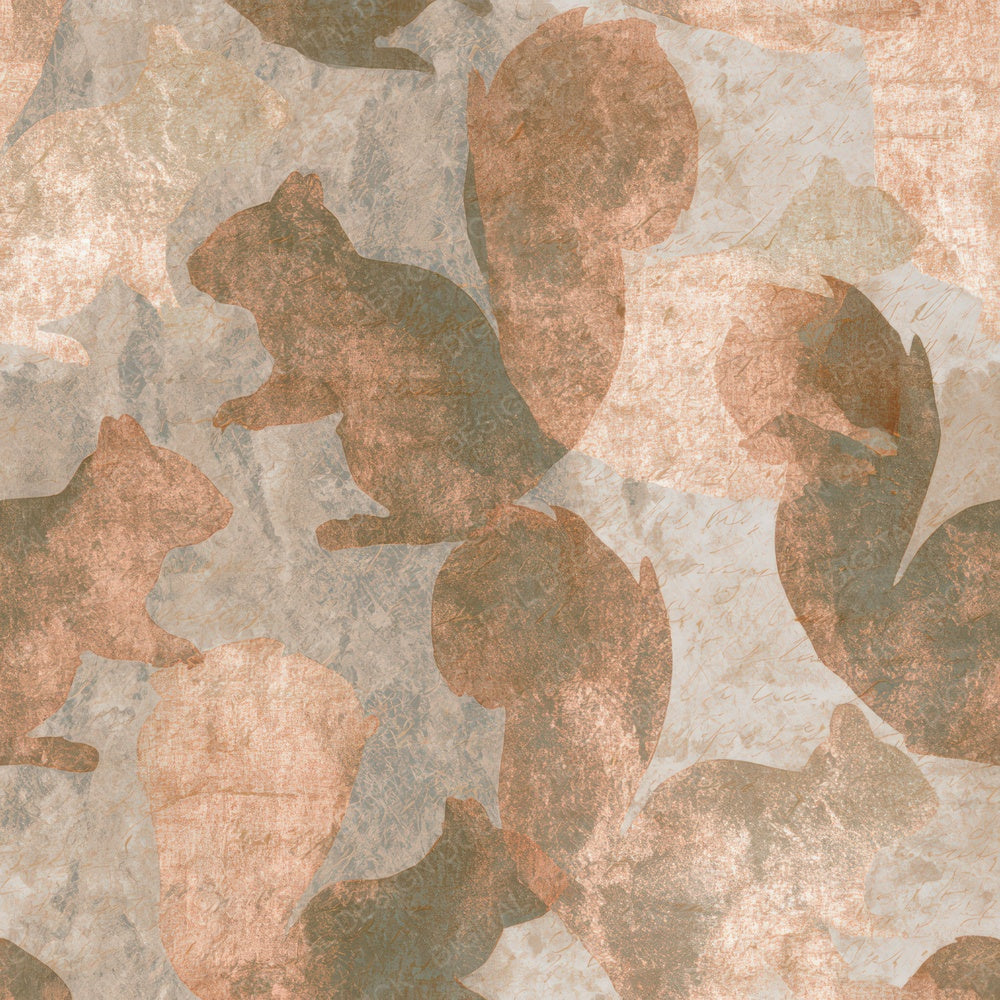 X Ray Red Squirrel Bone Digital Paper Pack (DDD012804)