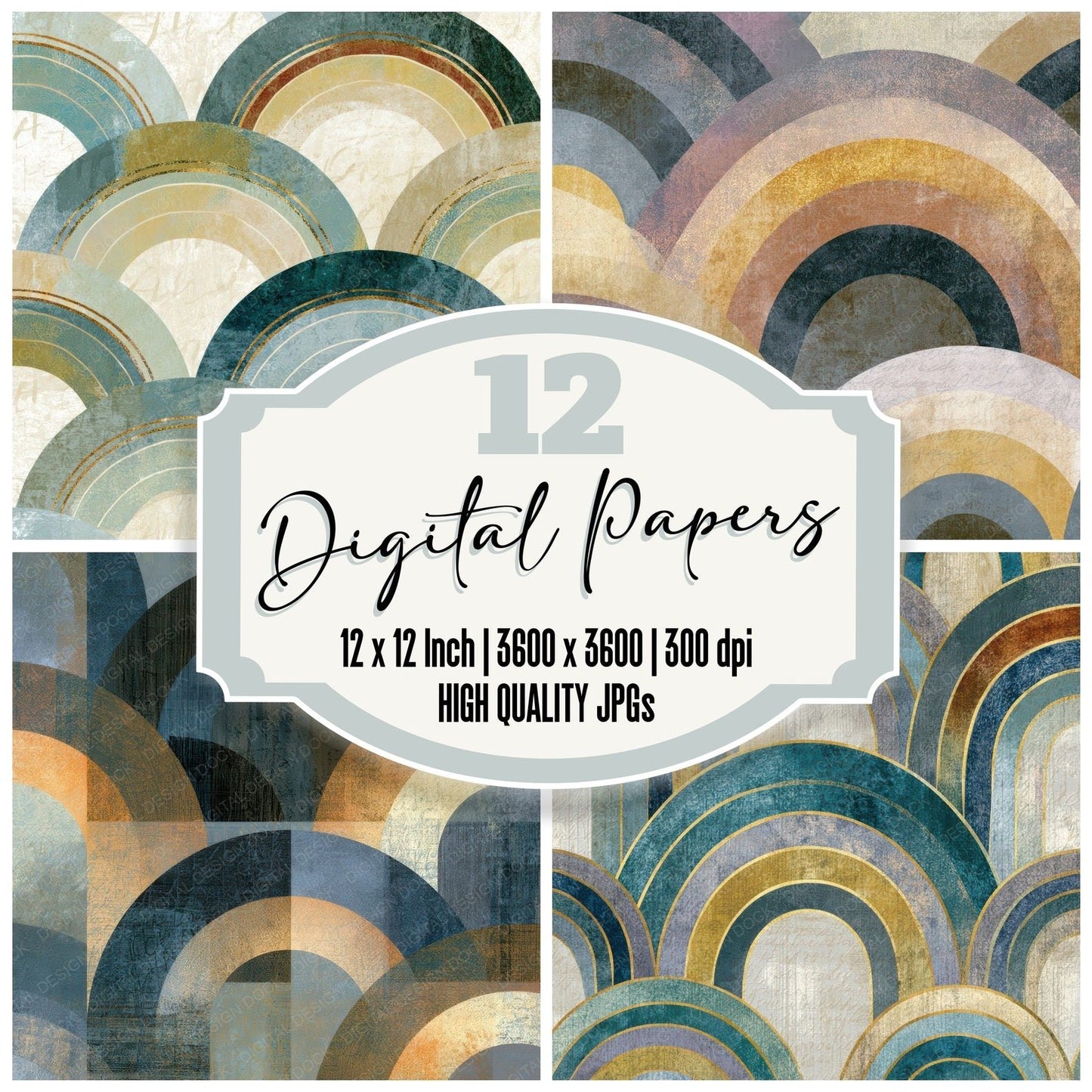 Infrared Rainbow Arc Shell Digital Paper Pack (DDD012814)