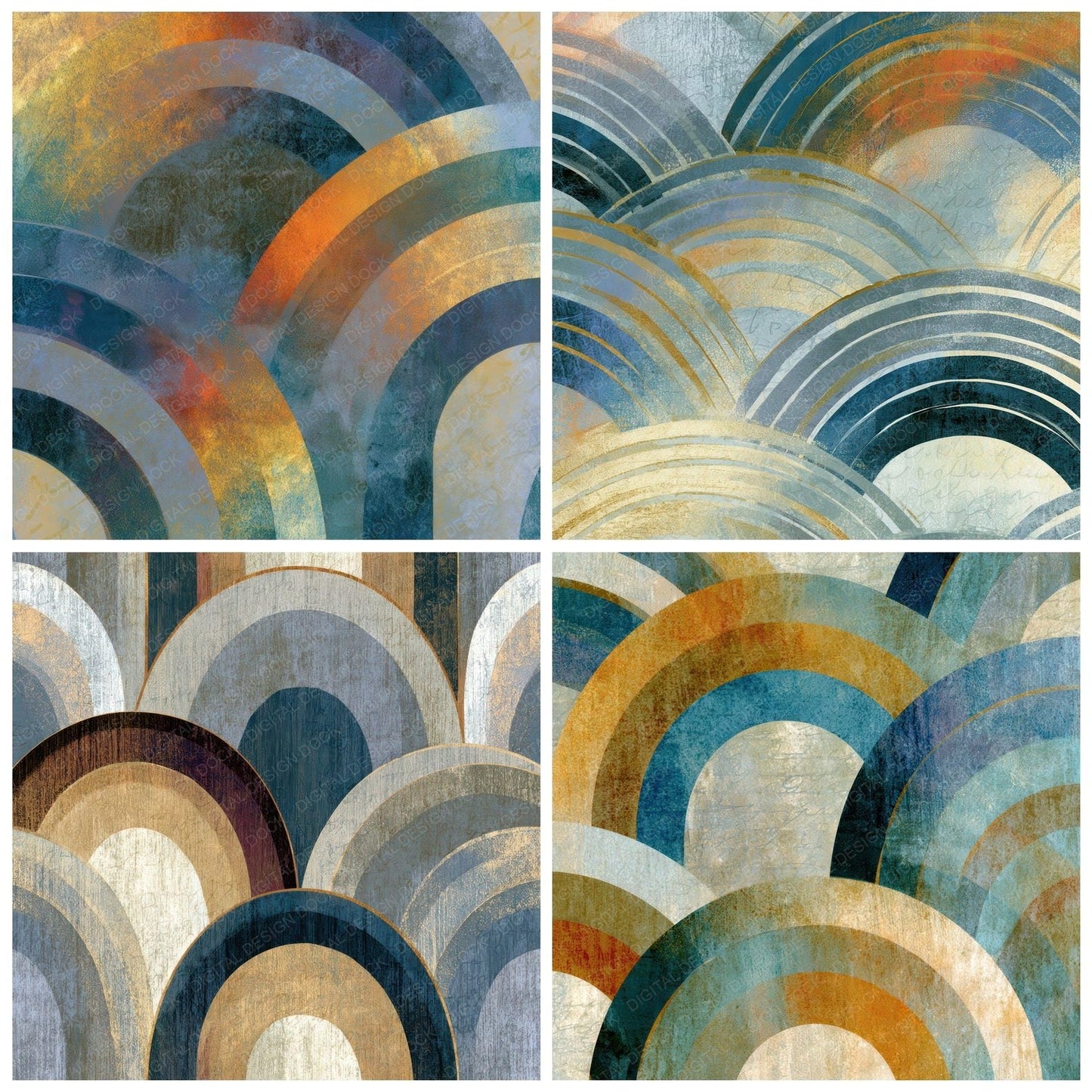 Infrared Rainbow Arc Shell Digital Paper Pack (DDD012814)