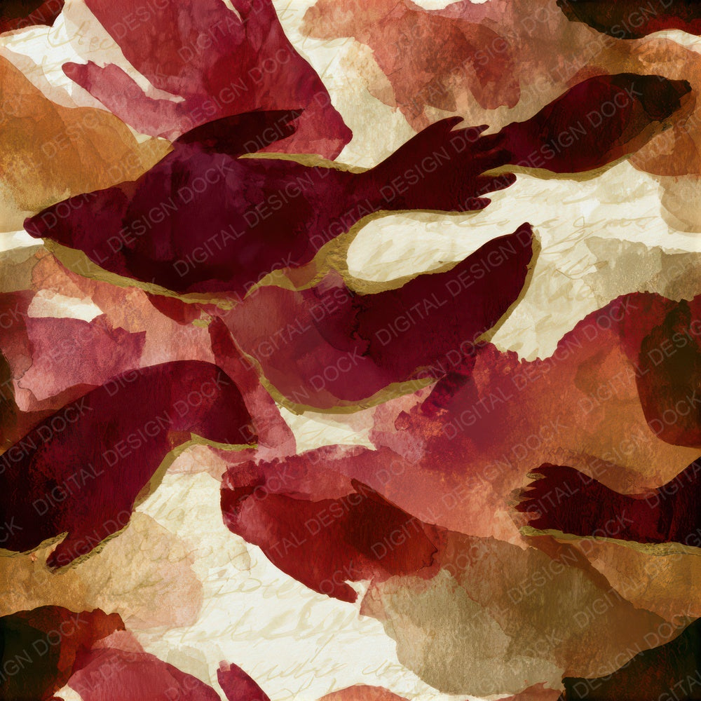 Infrared Selkie Wine Ivory Seamless Digital Paper Pack (DDD012815)
