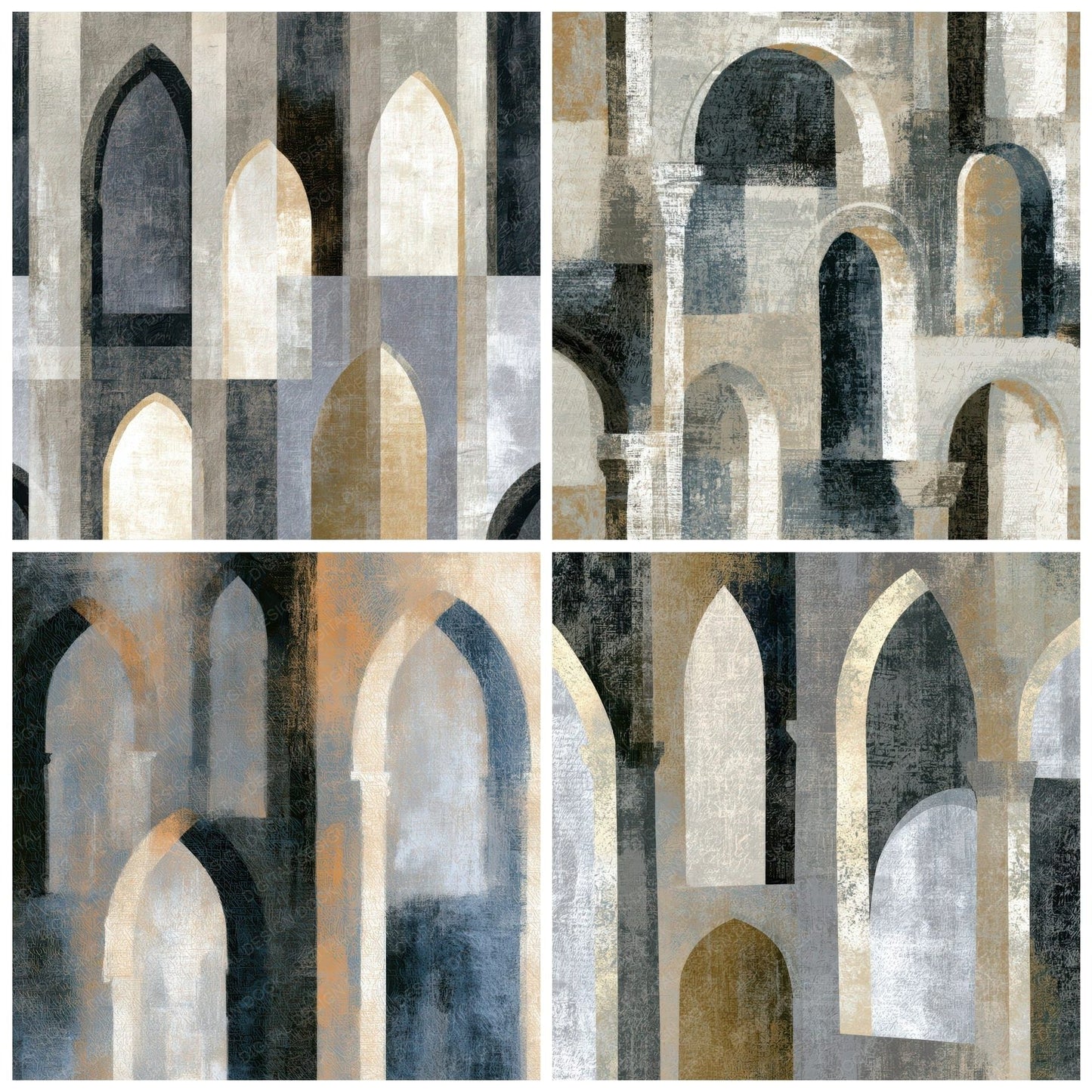 Egg Tempera Venetian Windows Oyster Digital Paper Pack (DDD012828)
