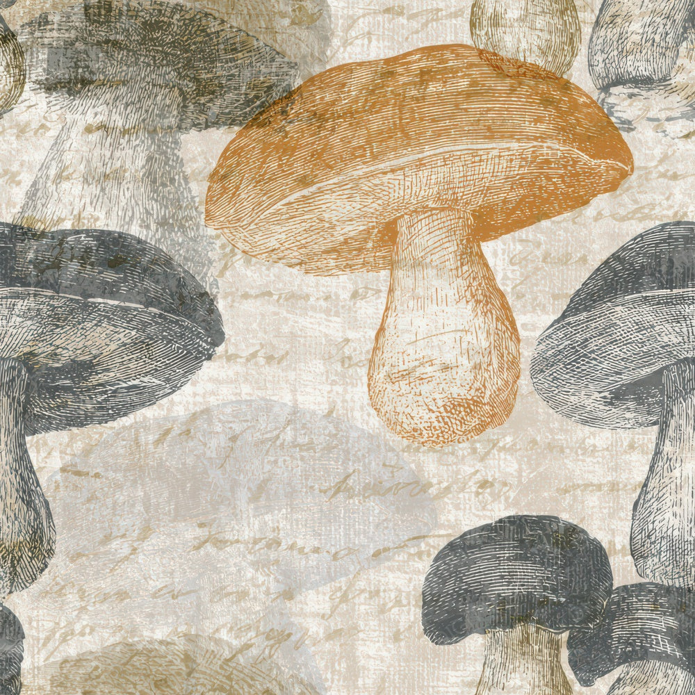 Engraving Porcini Oyster Grey Digital Paper Pack (DDD012836)