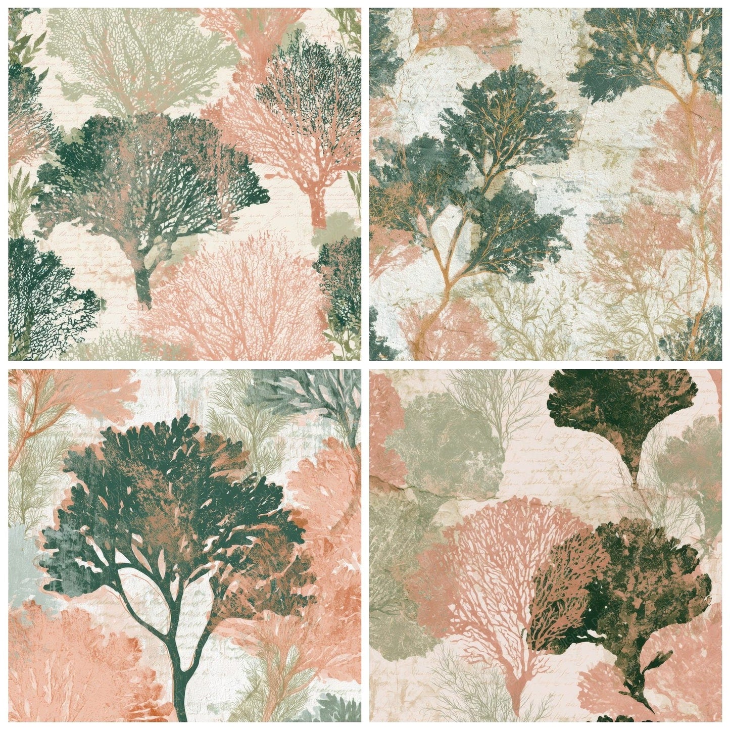 Fresco Sea Fan Dewy Blush Digital Paper Pack (DDD012839)