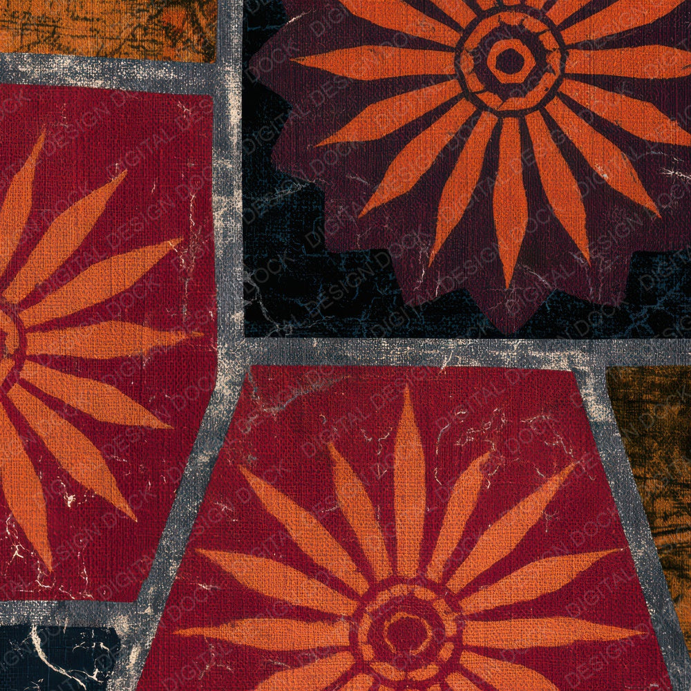 Batik Tarot Cards Pumpkin Mulled Wine Digital Paper Pack (DDD012847)