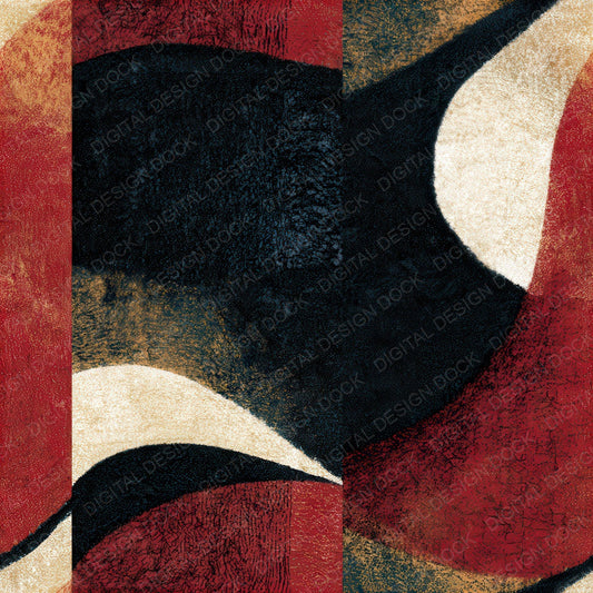 Egg Tempera Black Ivory Oxblood Tonal Seamless Digital Paper Pack (DDD012868)