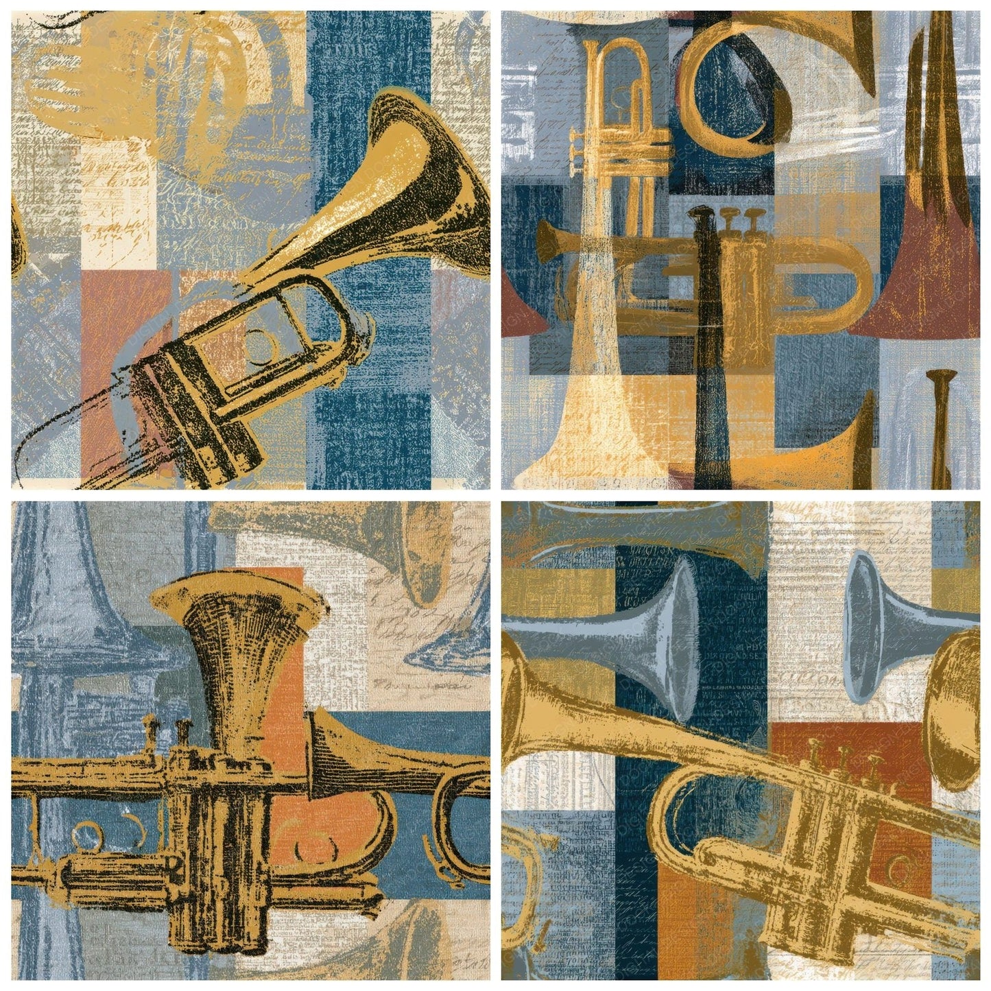 Naturalist Trumpet Sand Biscuit Seamless Digital Paper Pack (DDD012876)