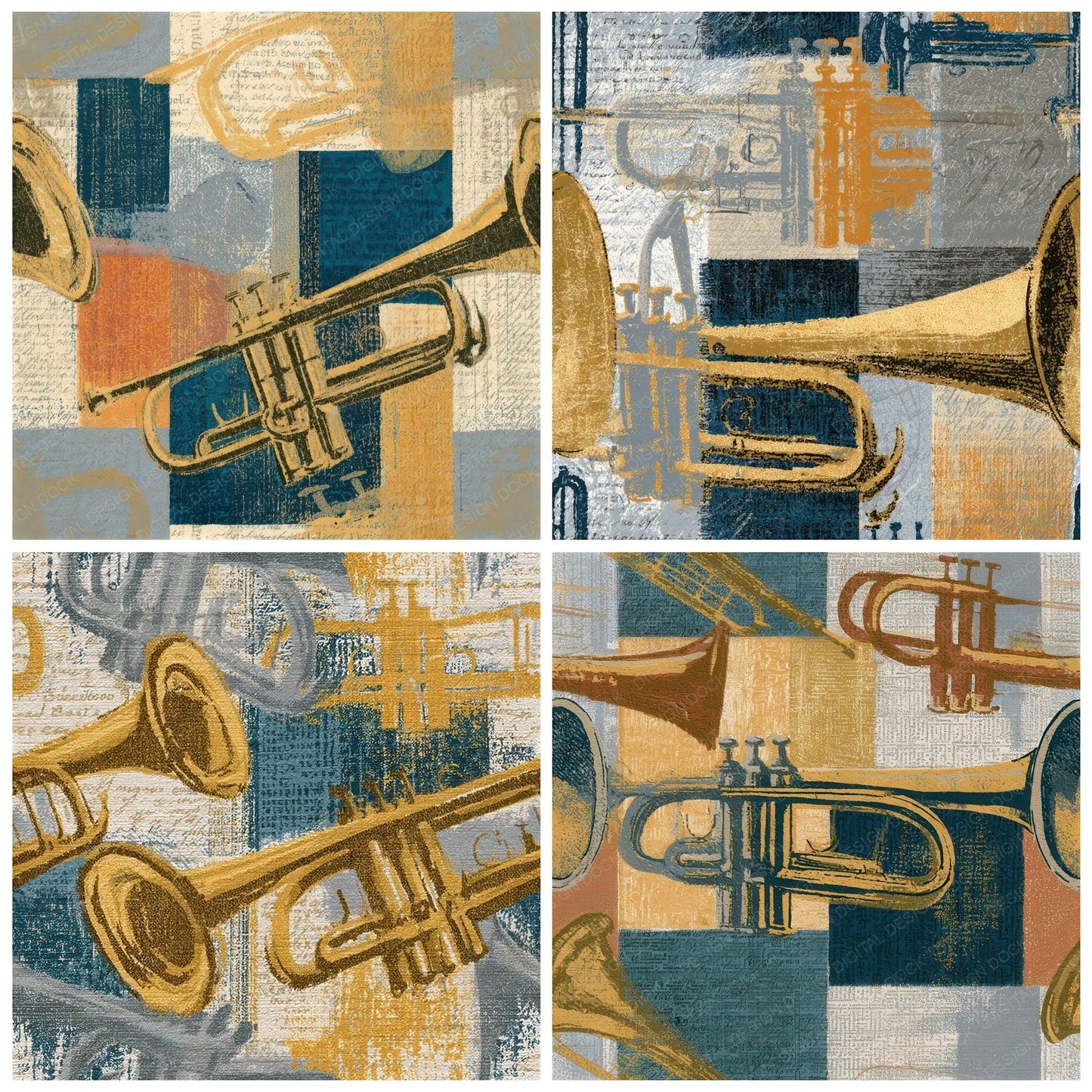 Naturalist Trumpet Sand Biscuit Seamless Digital Paper Pack (DDD012876)