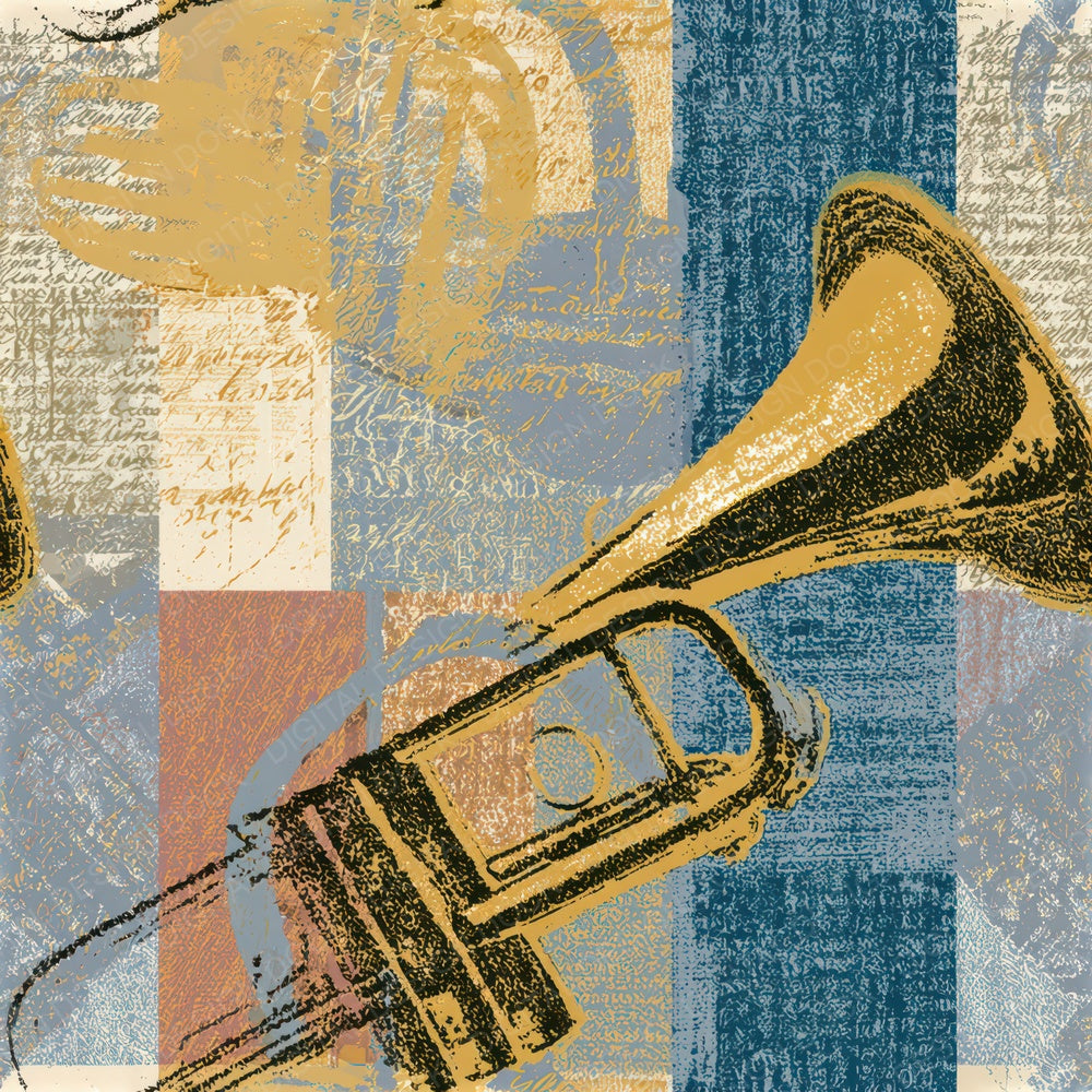 Naturalist Trumpet Sand Biscuit Seamless Digital Paper Pack (DDD012876)