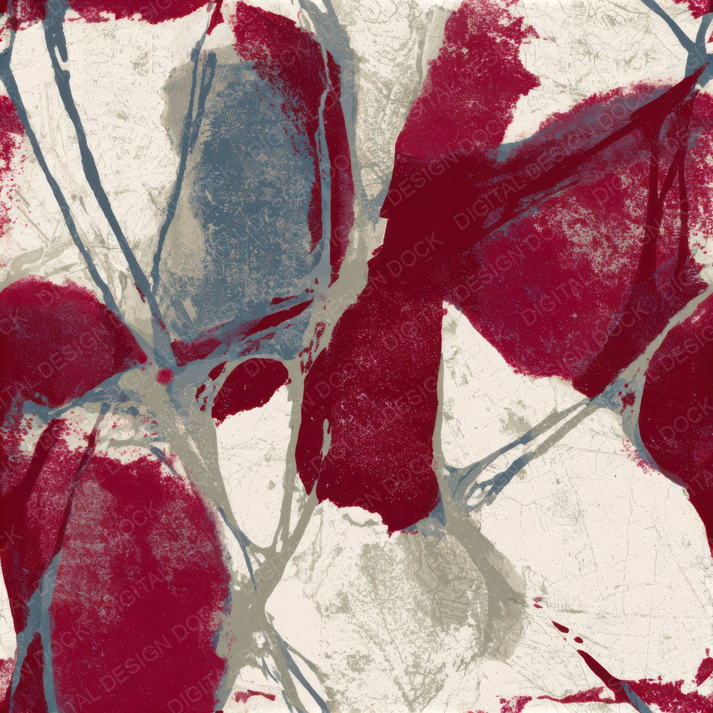 Woodblock Garnet Wine Tonal Seamless Digital Paper Pack (DDD012882)