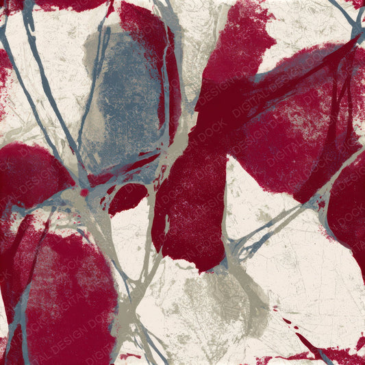 Woodblock Garnet Wine Tonal Seamless Digital Paper Pack (DDD012882)