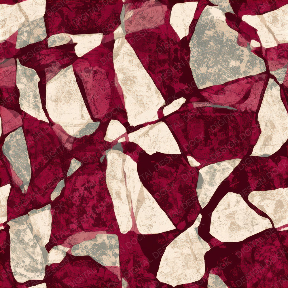 Woodblock Garnet Wine Tonal Seamless Digital Paper Pack (DDD012882)