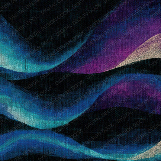Embroidery Cyan Violet Abstract Digital Paper Pack (DDD012887)