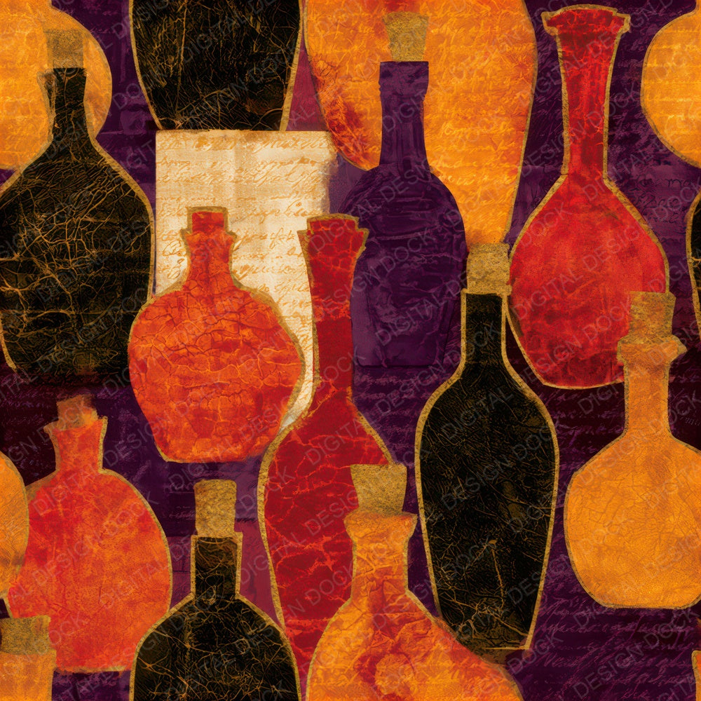 Batik Tropical Potion Pumpkin Seamless Digital Paper Pack (DDD012926)
