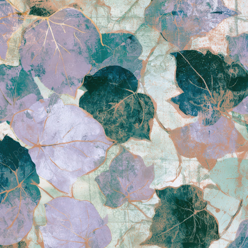 Etching Ivy Lilac Mint Digital Paper Pack (DDD012930)