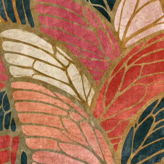 Egg Tempera Mechanical Wings Dusty Pink Digital Paper Pack (DDD012950)