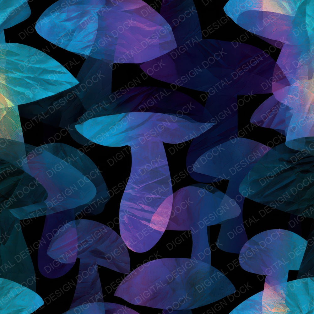 Papercut Porcini Folds Cyan Violet Digital Paper Pack (DDD012958)
