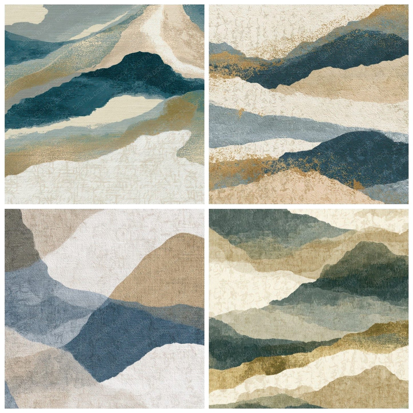 Tapestry Slate Sand Ivory Texture Digital Paper Pack (DDD012961)