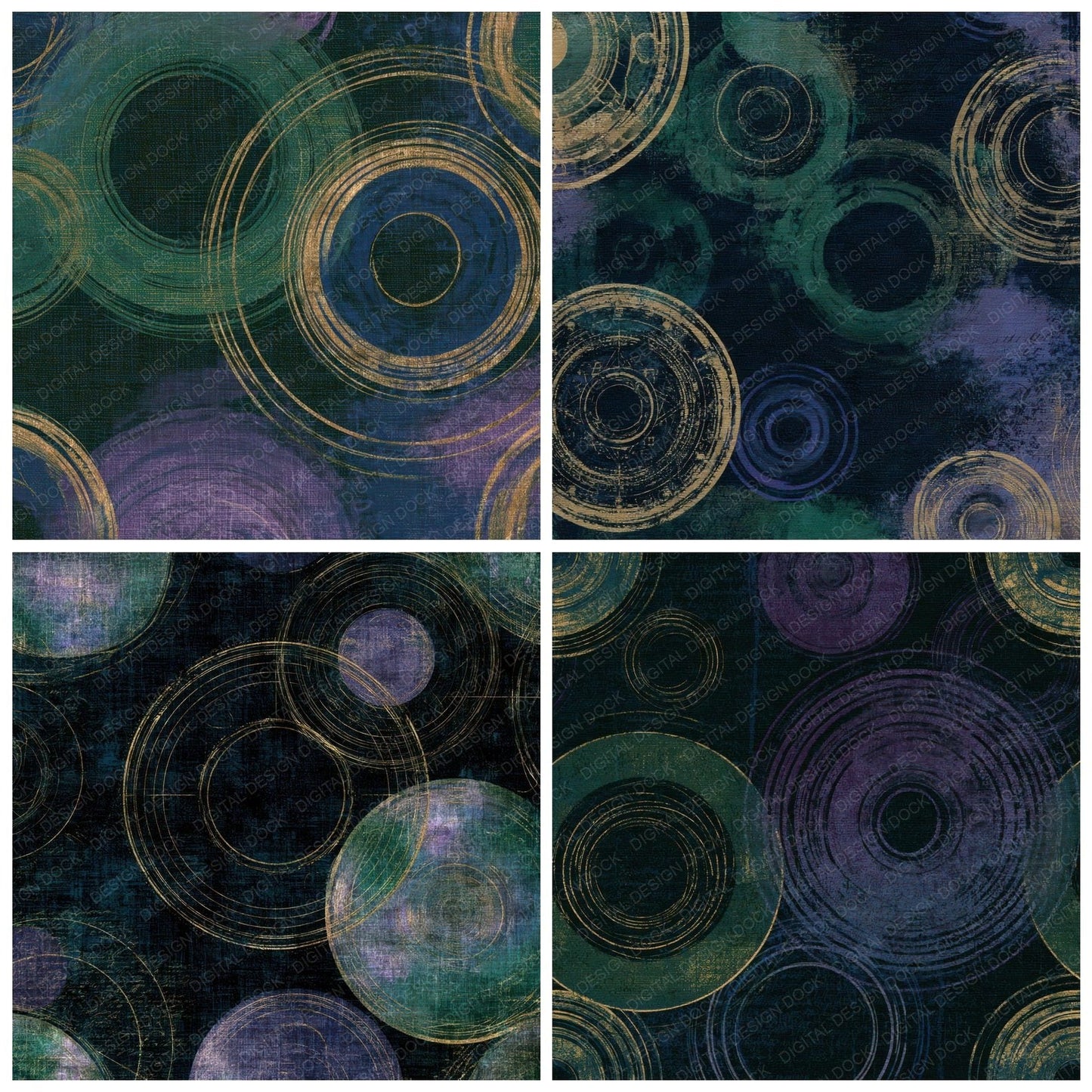 Tapestry Spell Circles Aurora Lilac Digital Paper Pack (DDD012962)