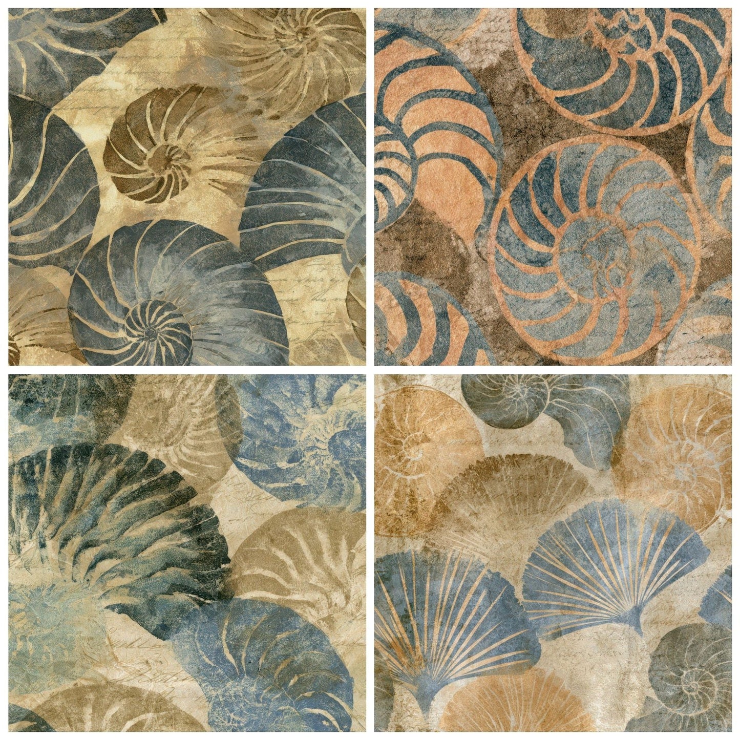 Monoprint Nautilus Sepia Parchment Digital Paper Pack (DDD012991)