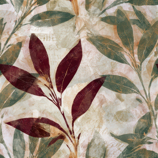 Monoprint Sage Jade Garnet Seamless Digital Paper Pack (DDD012994)