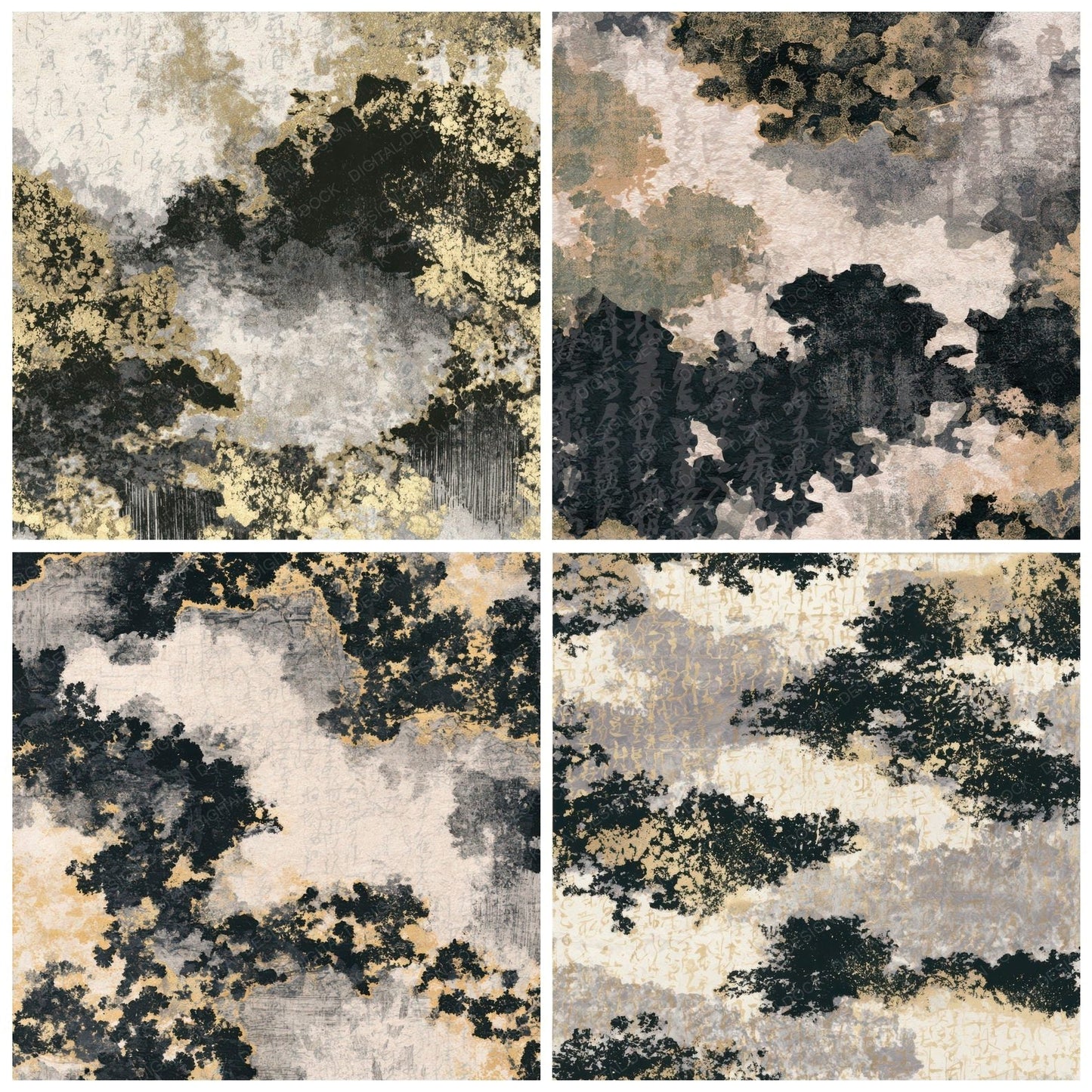 Lithograph Lichen Bone Grey Digital Paper Pack (DDD013013)