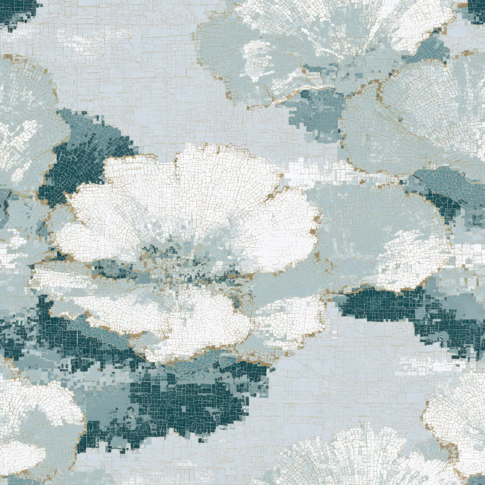 Mosaic Shelf Fungi Seafoam Digital Paper Pack (DDD013016)