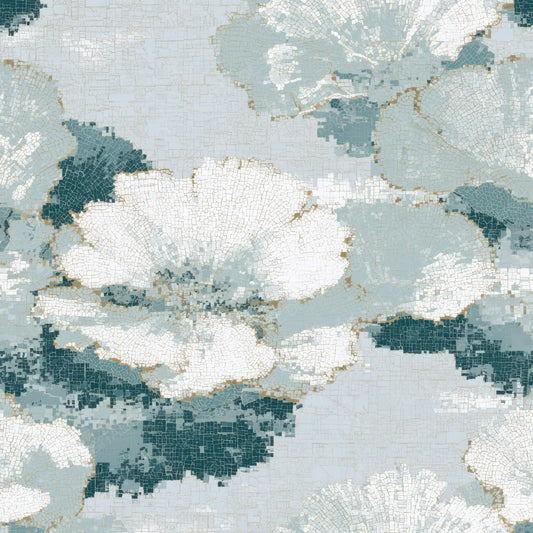 Mosaic Shelf Fungi Seafoam Digital Paper Pack (DDD013016)