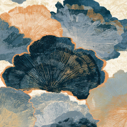 Torn Paper Shelf Fungi Slate Sand Digital Paper Pack (DDD013022)