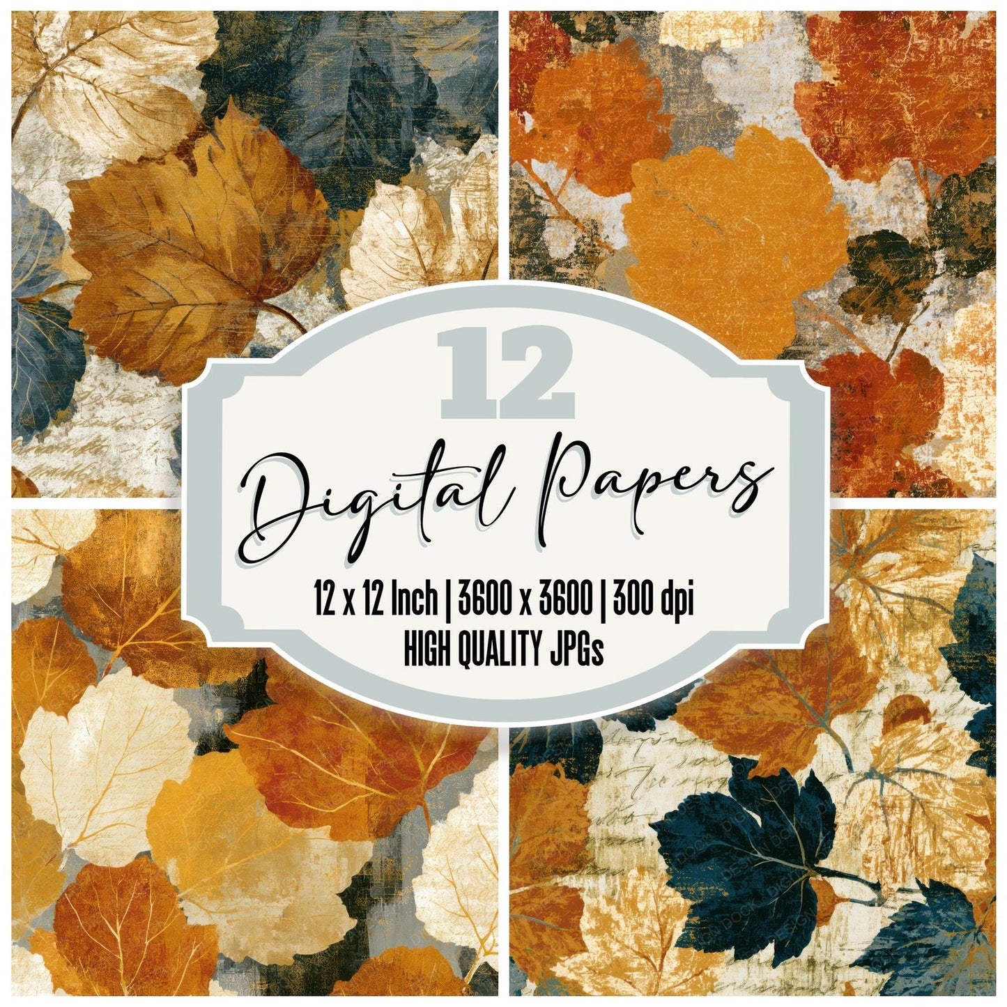 Maximalist Mulberries Amber Cream Digital Paper Pack (DDD013029)