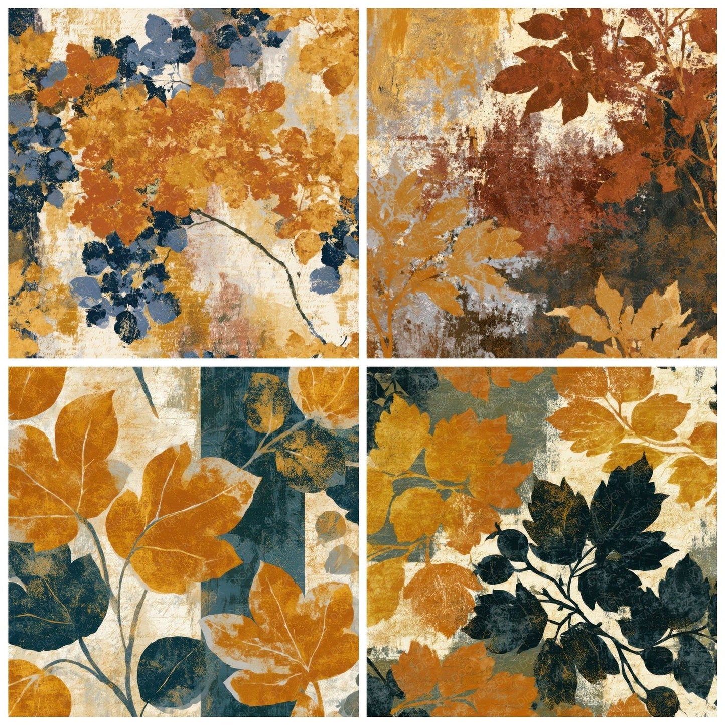 Maximalist Mulberries Amber Cream Digital Paper Pack (DDD013029)