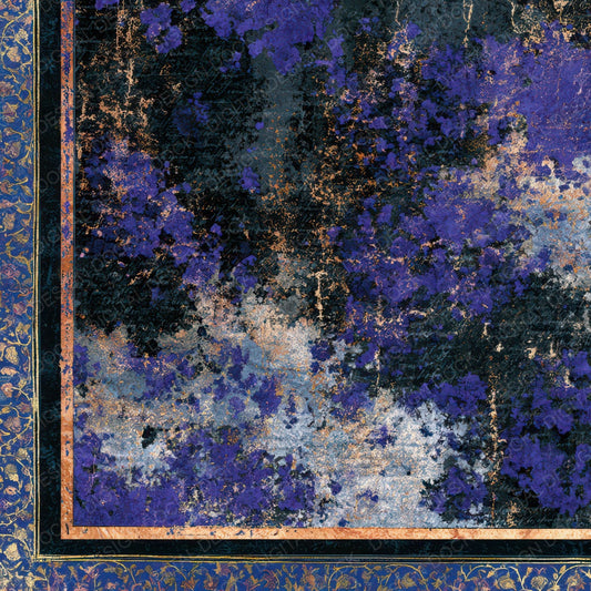 Mughal Moss Purple Silver Digital Paper Pack (DDD013032)