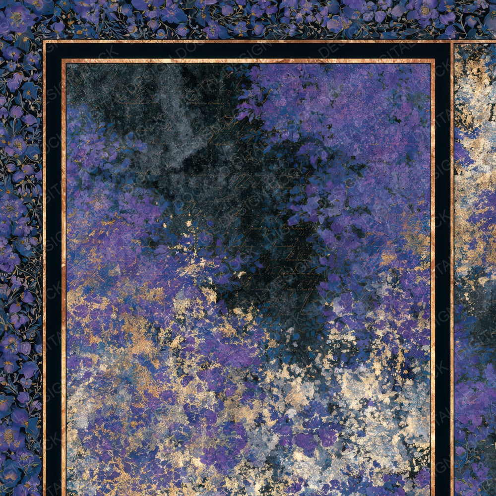Mughal Moss Purple Silver Digital Paper Pack (DDD013032)