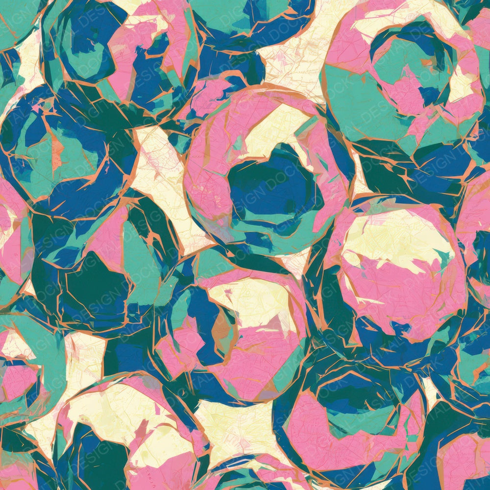 Pop Art Cyber Blueberries Sage Digital Paper Pack (DDD013034)