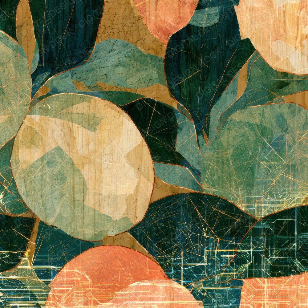 Pyrography Cyber Kumquat Sage Primrose Digital Paper Pack (DDD013037)