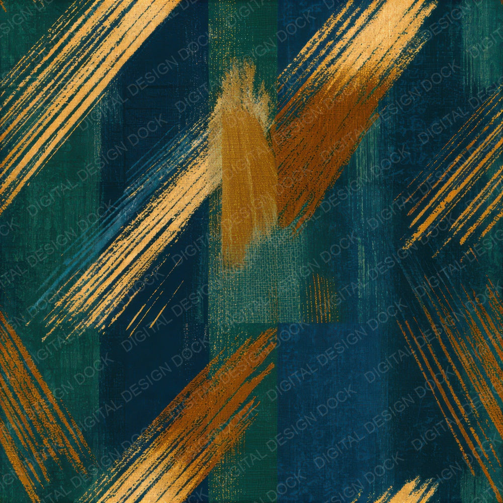 Cyanotype Comet Trails Amber Forest Seamless Digital Paper Pack (DDD013047)