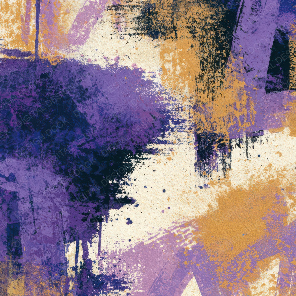 Graffiti Lavender Purple Cream Abstract Digital Paper Pack (DDD013052)