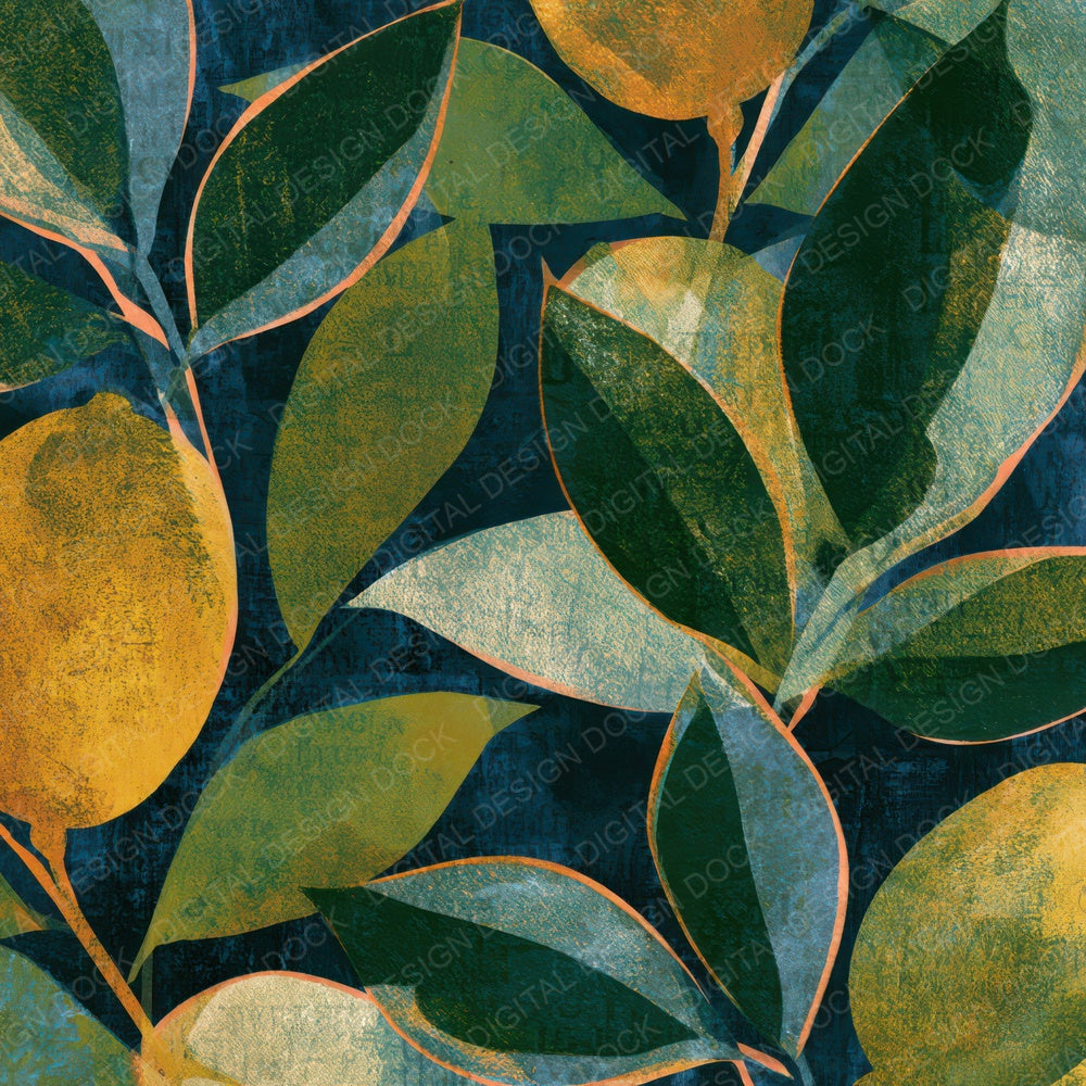 Lithograph Mango Palm Ochre Digital Paper Pack (DDD013058)