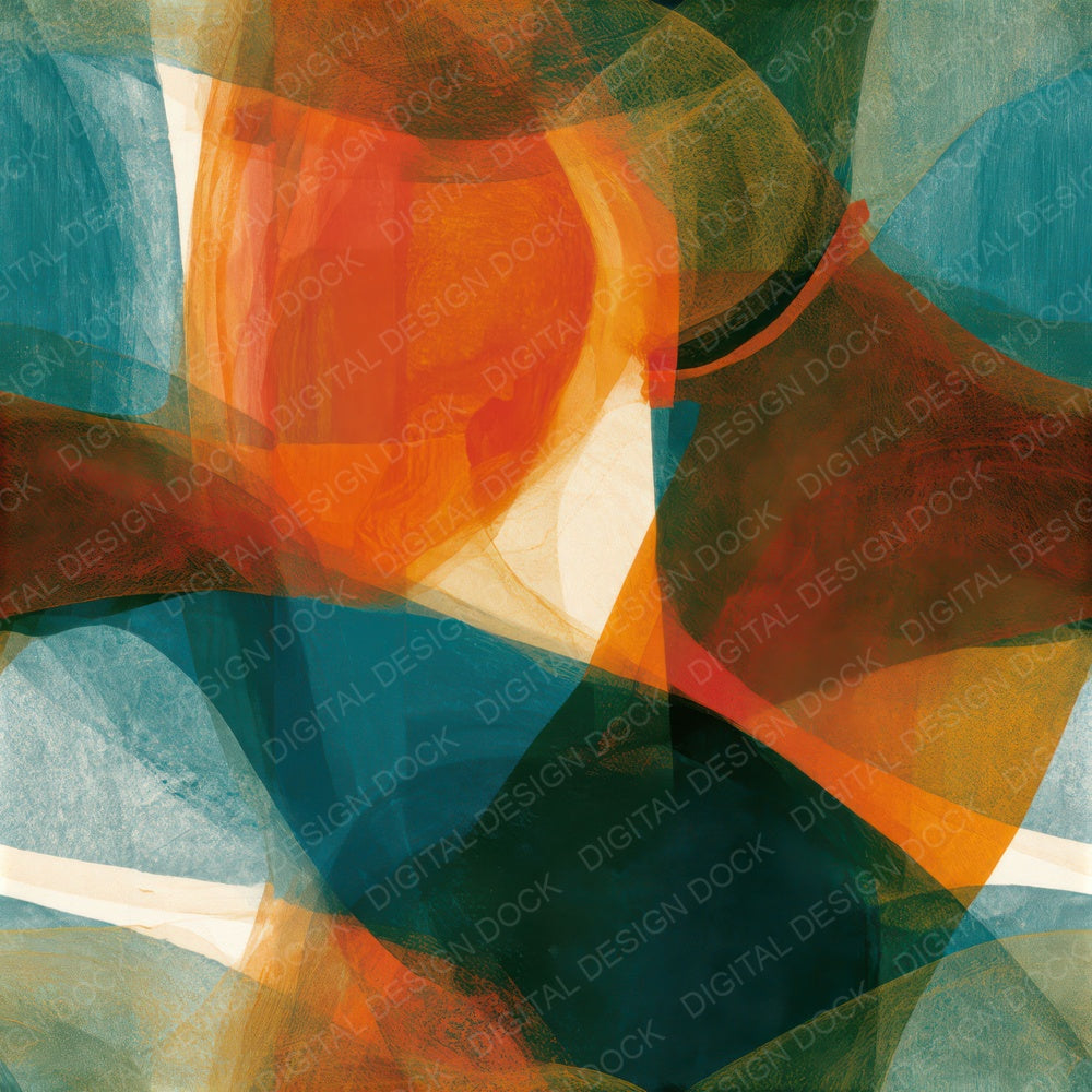 Xray Papaya Jade Abstract Seamless Digital Paper Pack (DDD013064)