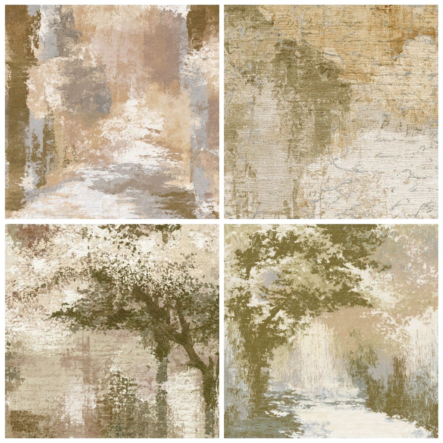 Embroidery Cloister Sepia Oat Digital Paper Pack (DDD013068)