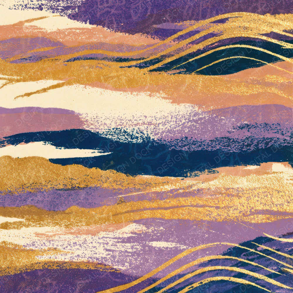 Risograph Meandering Lines Lilac Mauve Digital Paper Pack (DDD013080)
