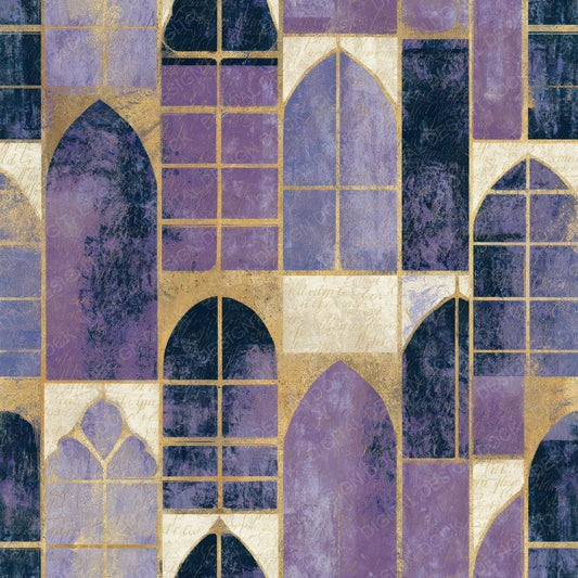 Lithograph Venetian Windows Amethyst Digital Paper Pack (DDD013087)
