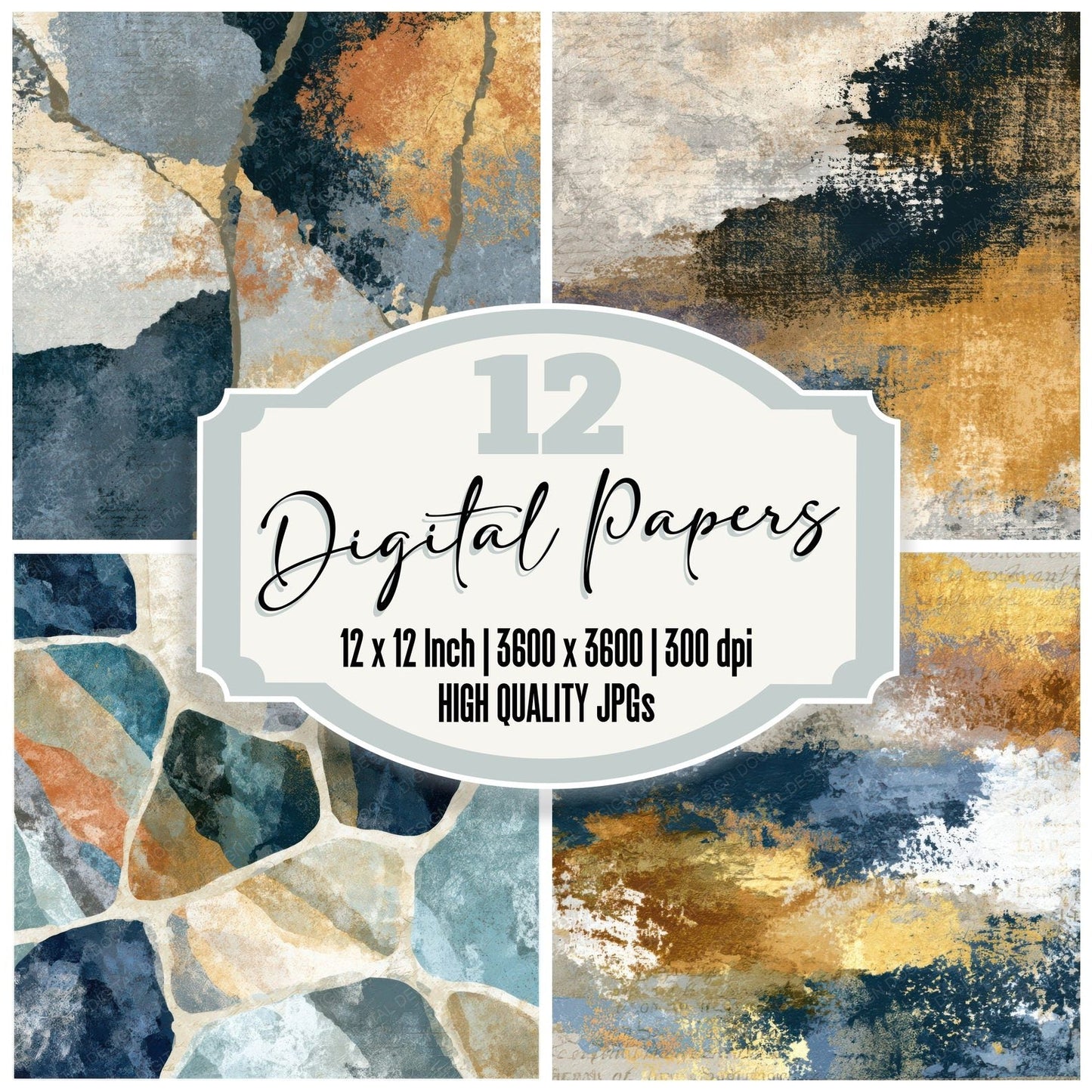 Naturalist Stone Bone Dove Tonal Digital Paper Pack (DDD013091)